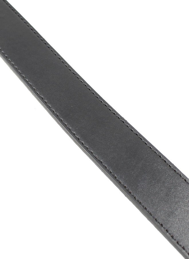 BC Belts حزام جلدي من بي سي بيلتس، ذو ملمس ناعم وحافة مخيطة، عرضه 1.5 بوصة، مزود بأزرار كبس (أسود - مقاس كبير) - Image 5